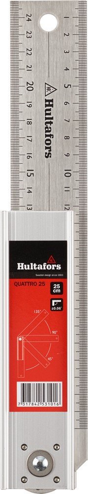 253103 Hultafors Quattro, verstellbarer Winkel, Klingenlänge 25 cm
