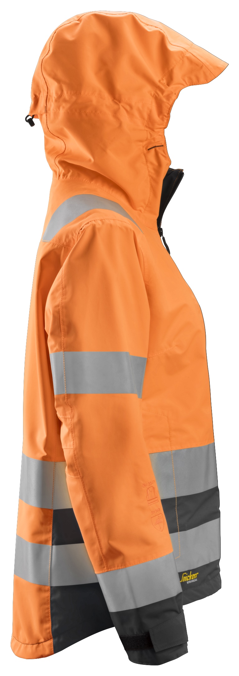 1347 Snickers AllroundWork, Wasserdichte High-Vis-Softshell-Jacke für Damen, Warnschutzklasse 2/3